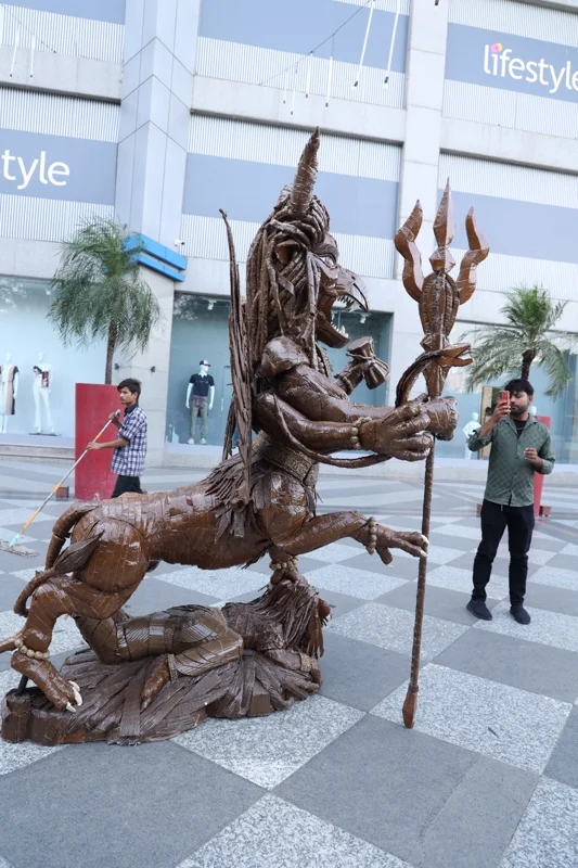 Narasimha — original layered corrugated cardboard by Mukul Thakur